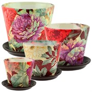 Набор горшков АВАНГАРД элегант 4шт - фото 55369