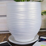 Горшок ОНИКС 4,5л бутон жемчуг 18см - фото 55408