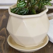 Кашпо Кристалл №4 0,6л с подставкой - фото 55436