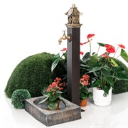 Умывальник колонка садовая с поддоном и декоративной заглушкой Пагода U09116 - фото 55481