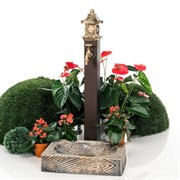 Умывальник колонка садовая с поддоном и декоративной заглушкой Пагода U09119 - фото 55500