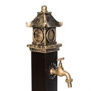 Умывальник колонка садовая низкая с декоративным поддоном и заглушкой Пагода U09120 - фото 55508