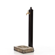 Умывальник колонка садовая высокая с декоративным поддоном под Орех U09130 - фото 55530