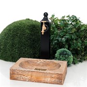 Умывальник колонка садовая водоразборная с декоративным поддоном под Вишню U09132 - фото 55538