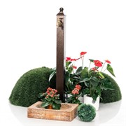 Умывальник колонка садовая водоразборная с декоративным поддоном под Вишню U09133 - фото 55543