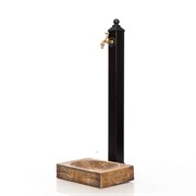 Умывальник колонка садовая водоразборная с декоративным поддоном под Вишню U09133 - фото 55544