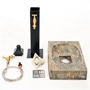 Умывальник колонка садовая водоразборная с декоративным поддоном под Вишню U09133 - фото 55545