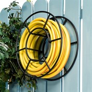 Катушка для садового шланга чёрная настенная металл 54-627B - фото 55549 Катушка для садового шланга чёрная настенная металл 54-627B - фото 55549