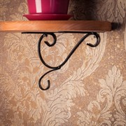 Подставка настенная на 1 цветок металл с деревом 13-211 - фото 55558