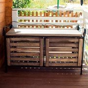 Ящик для хранения деревянный две створки 895-12 - фото 55573