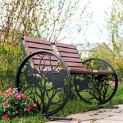 Скамейка садовая Белочки лазерная резка 302-001 - фото 55578