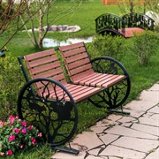 Скамейка садовая Белочки лазерная резка 302-001 - фото 55579