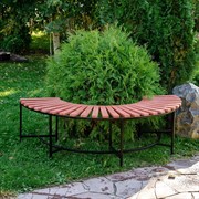 Скамейка полукруглая садовая из ДПК 891-056 - фото 55964