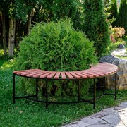 Скамейка полукруглая садовая из ДПК 891-056 - фото 55965