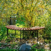 Скамейка полукруглая садовая из ДПК 891-056 - фото 55966