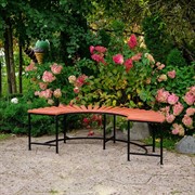 Скамейка полукруглая садовая из ДПК 891-056 - фото 55967