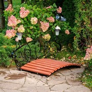 Мост садовый разборный с фонарями длина 118см 862-001R - фото 55970