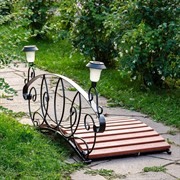 Мост садовый разборный с фонарями длина 118см 862-001R - фото 55971