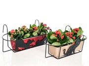 Кронштейн для растений балконный резной Кошка длина 52см металл 203-009 - фото 56014