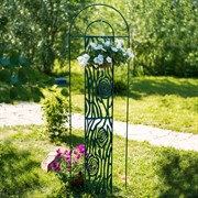 Шпалера для вьющихся кованая зелёная 202-102 - фото 56065