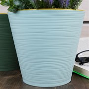 Горшок Конус 2,3л мятный с вкладкой - фото 56127