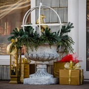 Вазон уличный античный высота 60 см под бетон U07931-BT - фото 56174