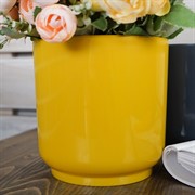 Горшок Дельта 13,5х13,5 1.5 л медовый с вкладкой - фото 56201