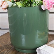 Горшок Дельта 17х17 3,2 л нефрит с вкладкой - фото 56205