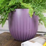 Горшок Альфа 6л сливовый с вкладышем - фото 56241