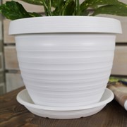 Горшок Толедо 4,5л белый - фото 56291