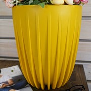 Горшок Сигма 10,2л медовый с вкладкой - фото 56314