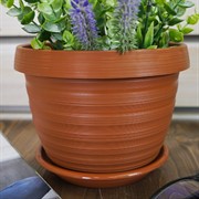 Горшок Толедо 2л терракотовый - фото 56325