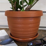 Горшок Толедо 3л терракотовый - фото 56328