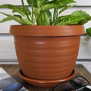 Горшок Толедо 4,5л терракотовый - фото 56330