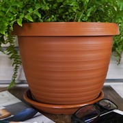 Горшок Толедо 7л терракотовый - фото 56334