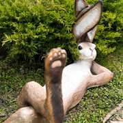 Фигура Заяц лежит на спине U09053 - фото 56356