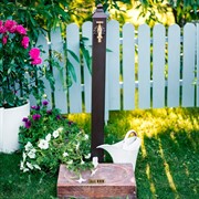Умывальник колонка садовая водоразборная с декоративным поддоном под Вишню U09133 - фото 56535