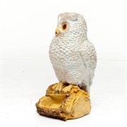 Кашпо Филин бело-золотой декоративный 40 см F04043-WG - фото 56586