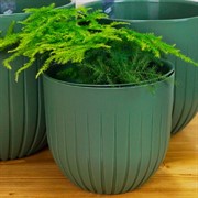 Горшок Альфа 1,4л нефрит с вкладышем - фото 56655