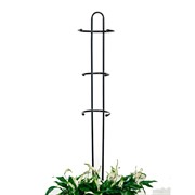 Опора металлическая для садовых растений черная 58-929В - фото 56829