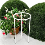 Опора для садовых растений металлическая белая Тренога 58-960W - фото 56844