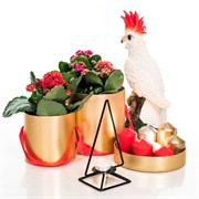 Подсвечник Треугольник чёрный настольный 607-52-B - фото 56869