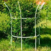 Опора для садовых растений металлическая белая Корона 58-921W - фото 56917