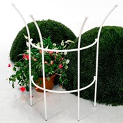 Опора для садовых растений металлическая белая Корона 58-921W - фото 56918