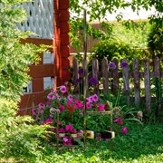 Декроттуар металлический для обуви с денщиком и двумя щётками 62-004 - фото 56984