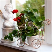 Подставка для цветов Карета на 4 цветка на подоконник 51-312 - фото 57010