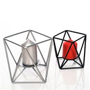 Подсвечник металл Лофт серебряный под 1 свечу 607-39-S - фото 57044