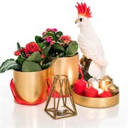 Подсвечник металлический золотой Лофт под одну свечу 607-57-G - фото 57059