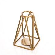 Подсвечник металлический золотой Лофт под одну свечу 607-57-G - фото 57060