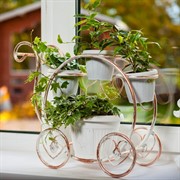 Подставка для цветов Карета на 4 цветка на подоконник 51-312 - фото 57144